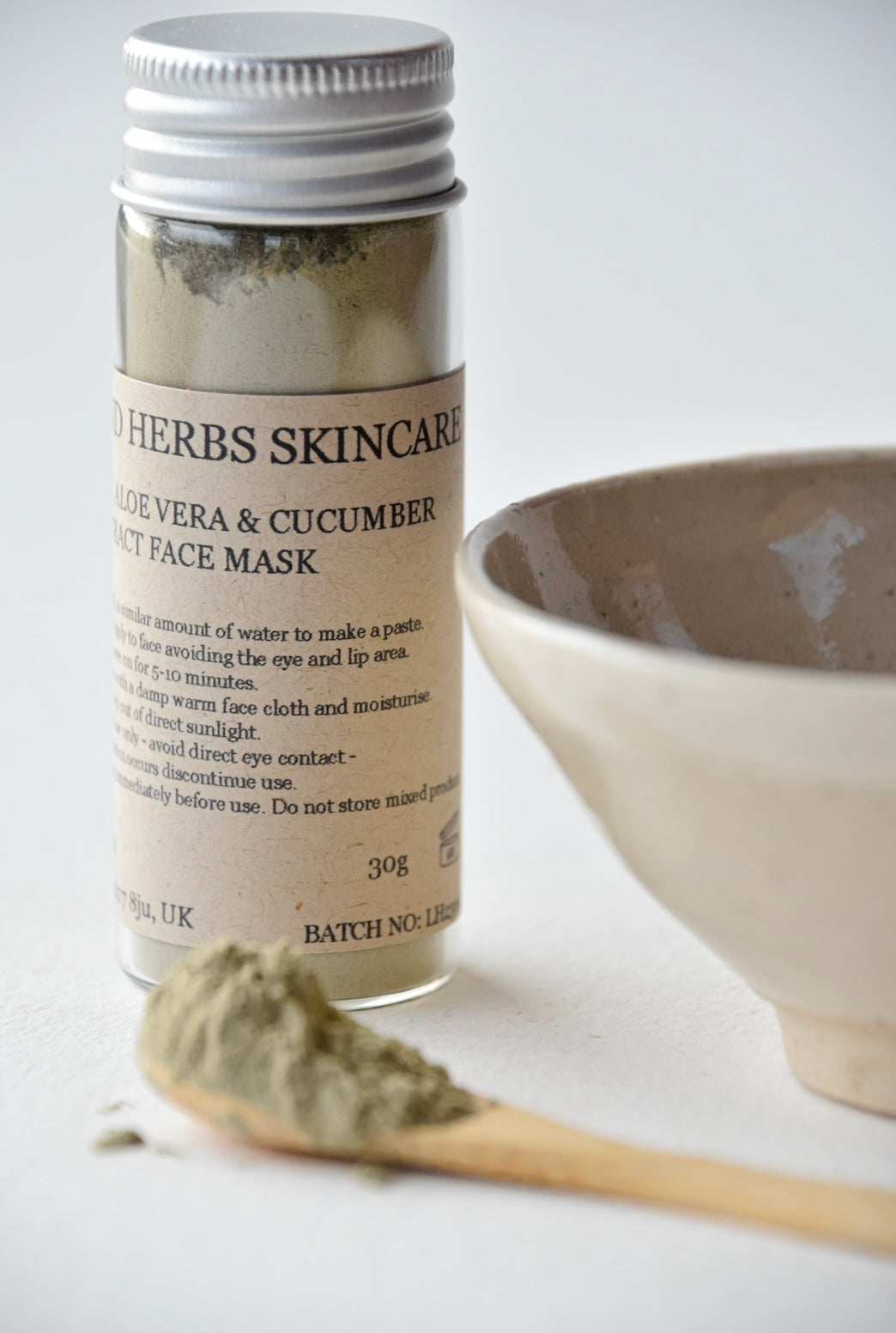 Aloe Vera, Cucumber and Clay Face Mask