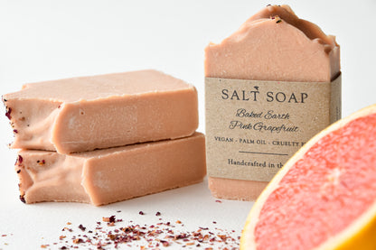 Baked Earth Pink Grapefruit Botanical Sea Salt Soap