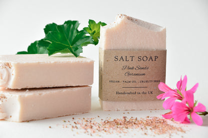 Pink Sands Geranium Botanical Sea Salt Soap